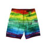 Men Hawaiian Beach Shorts Gradient Printed Polyester Men Beach Short thumbnail-2