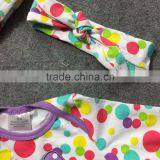 Baby Clothes Boutique Colorful Easter Dot Bunny Romper Girls Rompers Tutu Jump Infant Kids Ningbo Baby Kids Wear Firm thumbnail-2