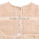 Dress With Tulle Skirt Kids Velvet Pink Baby Skirt thumbnail-3