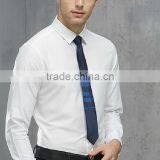 Wholesale Plain White 100% Cotton Shirts for Men Classic Men's Suit Shirts White thumbnail-3