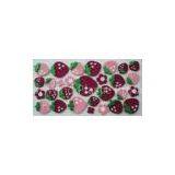 Promotional Red Strawberry Waterproof Shinning Glitter 3D Foam EVA Stickers With OPP Bag thumbnail-1