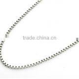 Wholesale Stainless Steel 1.5mm to 4mm Box Chain Necklace Jewelry thumbnail-2