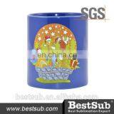 JS Coatings Sublimation Mugs 11oz Full Middle Blue Color Mug B11Q-BL