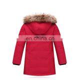 Long Pattern Winter Fur Fashion Down Coats Jackets for Children Wholesale thumbnail-2