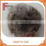 rabbit fur ball animal pom poms