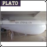 L:8m white inflatable airship balloon, inflatable zeppelin blimp balloon for events