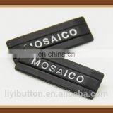 Simple Design Black With White Printing Metal Jeans Tag