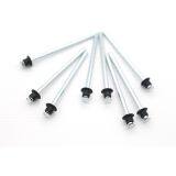 BLACK DOUBLE CSK COUNTERSUNK STEEL PT BLIND POP RIVETS