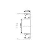6310 C3 Deep Groove Ball BearingS - Reinforced for Conveyor Idler 50x110x27mm thumbnail-3