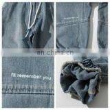 DiZNEW Custom Your Own Logo Slim Fit Elastic Waist Mens Denim Joggers Pants thumbnail-6