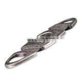 HQP-XJ06 HongQiang OEM Leather Pouch in Gift Box Classic Carving Pattern Double Edge Stainless Steel Portable Cigar Cutter thumbnail-5