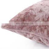Wholesale Amazon Hot Sale Plush Fabric Crushed Velvet Pink Pillows For Home Decoration thumbnail-2