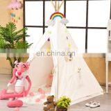 OEM Small Tree Stripe Canvas Play Teepee Tent for Kids 100% Cotton thumbnail-2