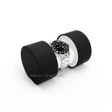 High-quality Cylindrical Watch Box, Single Watch Box, Leather Watch Ring Box, Roll Watch Box thumbnail-3