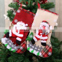 2020 Amazon Hot Sale Snowman Santa Christmas Sock Gift Bags thumbnail-5