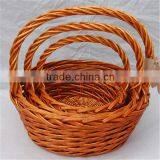 Elegant Willow Wicker Fruit Basket