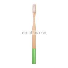Hot Sale 100% Biodegradable Eco Friendly Round Handle Bamboo Toothbrush Color With Adult Kids thumbnail-4