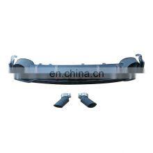 RS6 Rear Diffuser With Tailpipe for Audi A6L C8 High Quality RS6 Style Rear Diffuser for Audi A6 L 2019 2020 2021 thumbnail-1