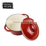 Trionfo Cast Iron Cookware Red Enameled Casserole