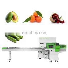 Horizontal Salad Fresh Leaf Bar Pouch Flow Net Package Fruit And Vegetable Pack Machine For Lettuce With Tray thumbnail-5