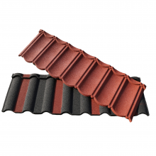 Stone Waterproof Al-Zinc Stone Coated Metal Roof Tile thumbnail-5