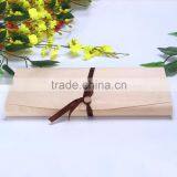 Christmas small birch veneer wood gift box