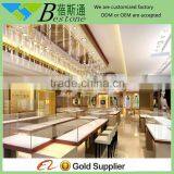 Ultra White Glass Showcase, Store Display Furniture for Jewelry Store