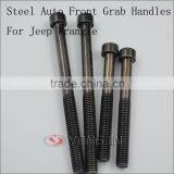 New Steel Car Front & Rear Grab Handle Stainless Bar Grab Handrail for Jeep Wrangler JK 07-15 thumbnail-5