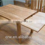 DT-4047 Solid European 6 Seater Oak Long Narrow Dining Table thumbnail-1