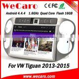 Wecaro 10.1" WC-VT1013 Android 4.4.4 Car Dvd Player Touch Screen for vw Tiguan Car Radio Android A9 Cpu 2013 2014 2015 thumbnail-1