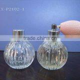 60ml Heave Edge Glass Perfume Bottle With Atomizer Bulb Bottles(JX-P2102-1)