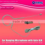 HS-13S2-L6A skin color 4pin mini XLR mini monaural headset with microphone