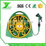 Garden Water Hose Reel With Green and Yellow Rack thumbnail-2