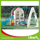 Popular Hot Selling Plastic Play Areas LIBEN Swing Set and Slide for Children Garden