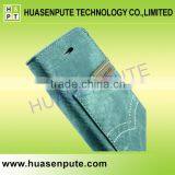 Attractive Jeans Patt Book Wallet Flip Leather Case Card Cover For Apple IPhone 6 thumbnail-3