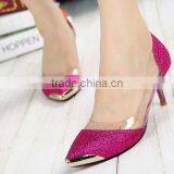 Fashion High Heel Steel Toe Office Dress Shoes thumbnail-1