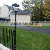 77 Inches Single Square Head Outdoor Black Motion Activated Solar Powered LED Post Lamp thumbnail-1