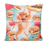 OEM custom made printed wholesale decorative pillow cover with zipper