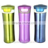 400ml New Design Stainless Steel Travel Mug With Easy-Clean Lid &Auto Mug Car Mug&Portable Vacuum Thermos Mug *office Desk Mug thumbnail-1
