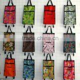 Flowers Trolley Shopping Bag/wheeled Trolley Travel Bag/trolley Bag Easy Trip