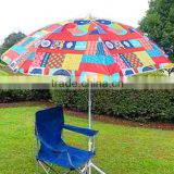 strong sun reinforced waterproof outdoor beach umbrella with base