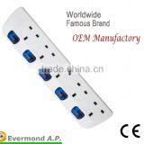 4-6 Ways15A 220-240V UK / BS Extension Socket With USB thumbnail-5