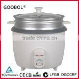 High Quality Small Drum Rice Cooker With Steamer Glass Lid Nonstick Coating
