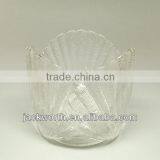 Decorated Glass Shell Shaped Container