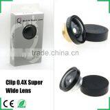 Universal Circular Clamp 0.4x Super Wide Angle Lens Wide Angle Camera Lens Optical Lens Circle Clip Lens for IPhone 5 4 4S Samsu thumbnail-1