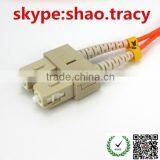 Multimode Fiber Optic Beige SC Fiber Optic Patch Cord thumbnail-1