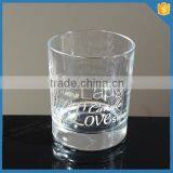 Decal Handmade Glass Candle Jars Wholesale From Langxu Glass