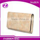Factory Top Grade Quality Gold Lady Purses Messenger Bags Women PU Leather Clutch Bags thumbnail-2