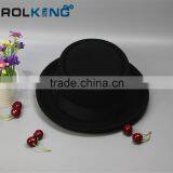 Fashion Brown Felt Pork Pie Hat With Black Band thumbnail-3