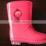 Fashion Pink Funky PVC Kids Rain Boots